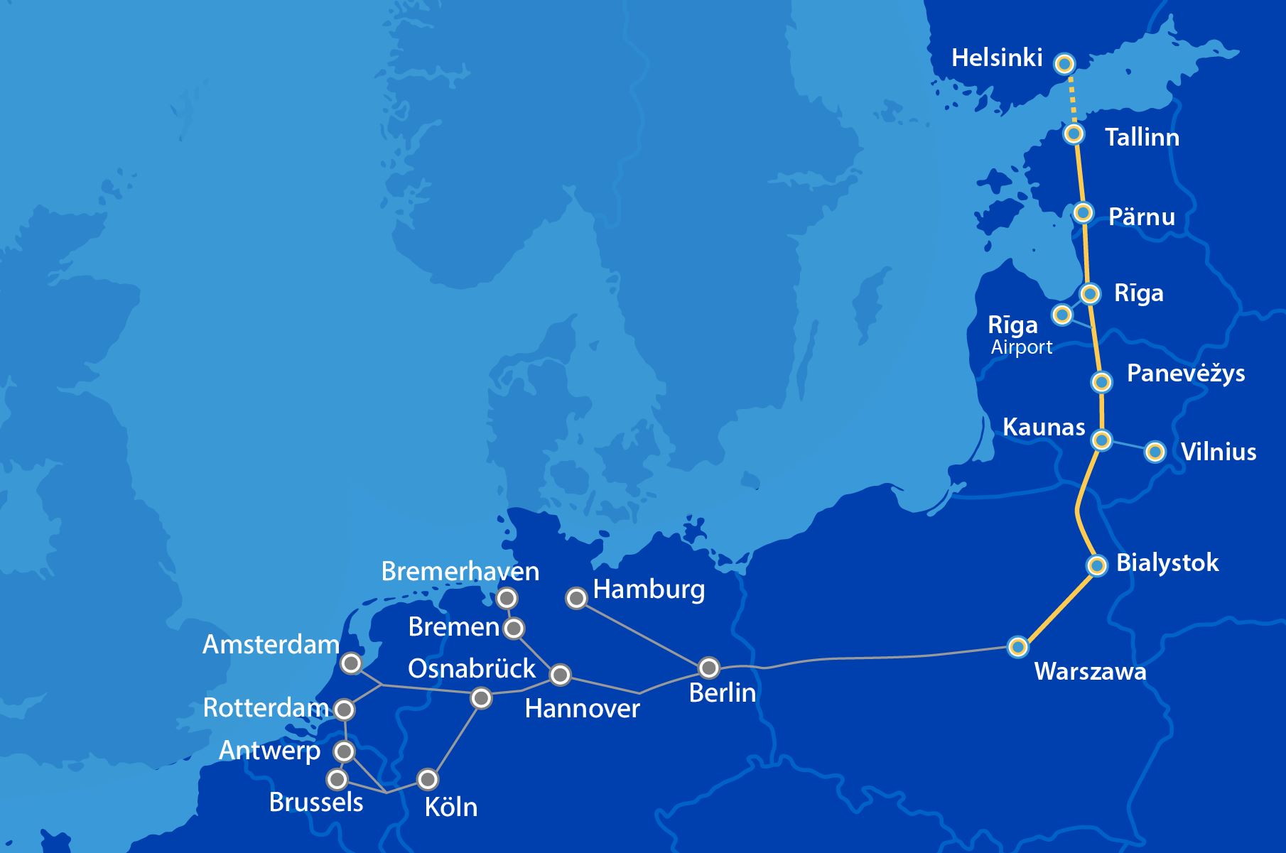 Rail Baltica project signs 214,3 million EUR Grant Agreements with INEA | Rail Baltica