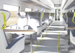 Rail Baltica train - first class