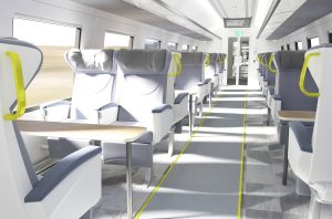 Rail Baltica train - first class