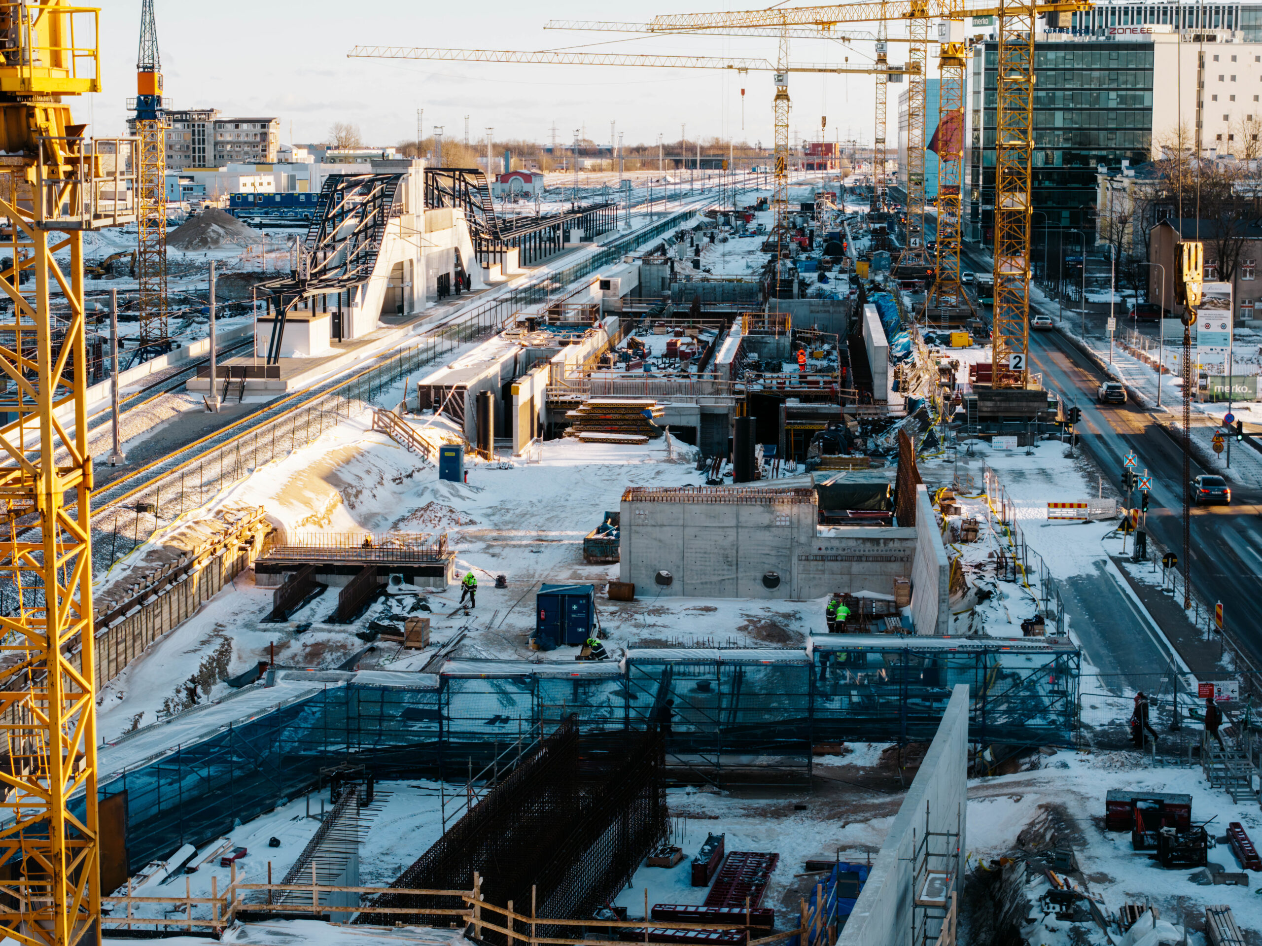 Rail Baltica construction in Estonia. Photo: EstFilm, KMG Infra, MERKO